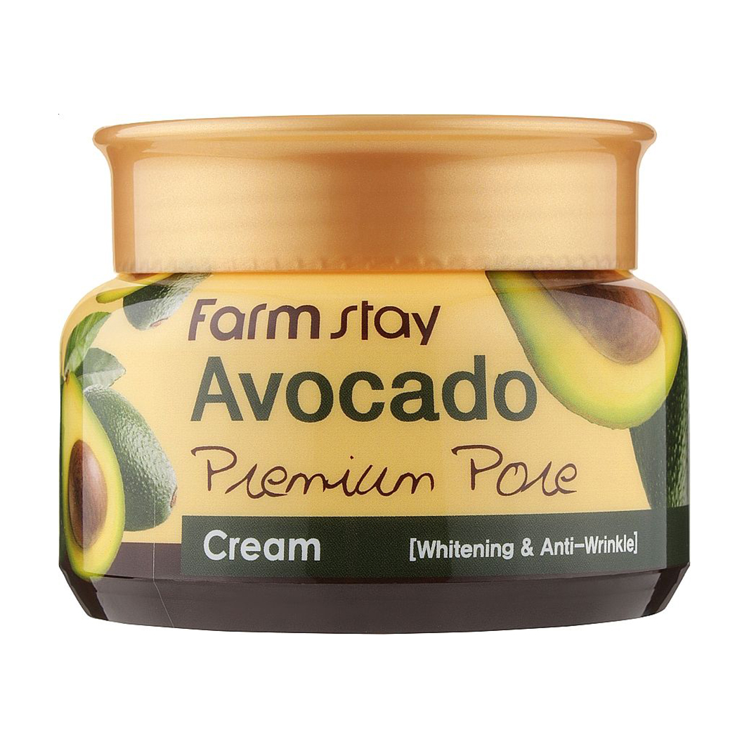 Освітлювальний ліфтинг-крем для обличчя FarmStay Avocado Premium Pore Cream з екстрактом авокадо, 100 мл